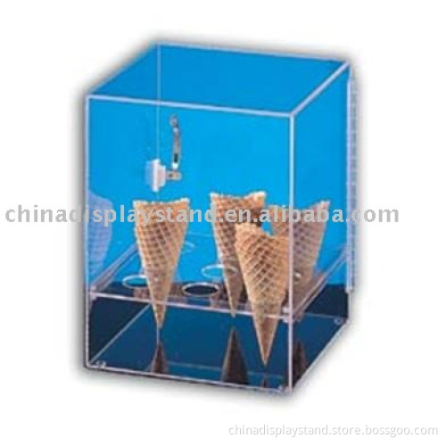 acrylic ice cream cone display